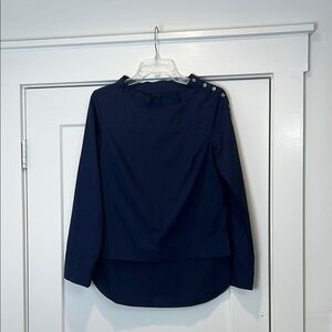 J. Crew Classic Navy Blouse size 2.
